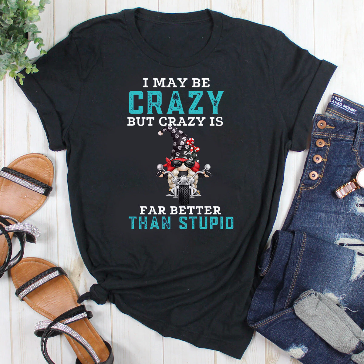 I May Be Crazy But Crazy Is Far Better Than Stupid T-Shirt