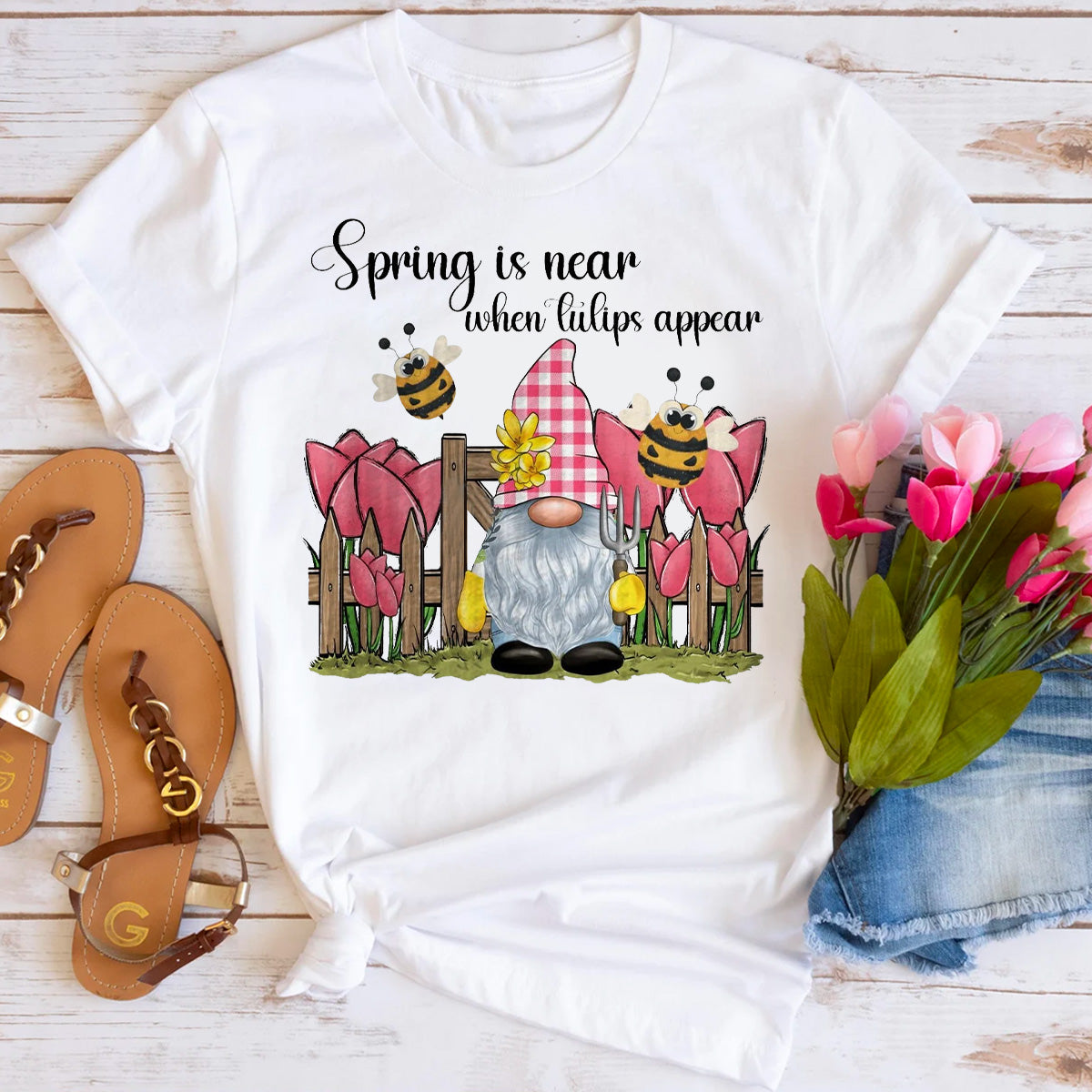 Spring Is Near When Tulips Appear T-Shirt