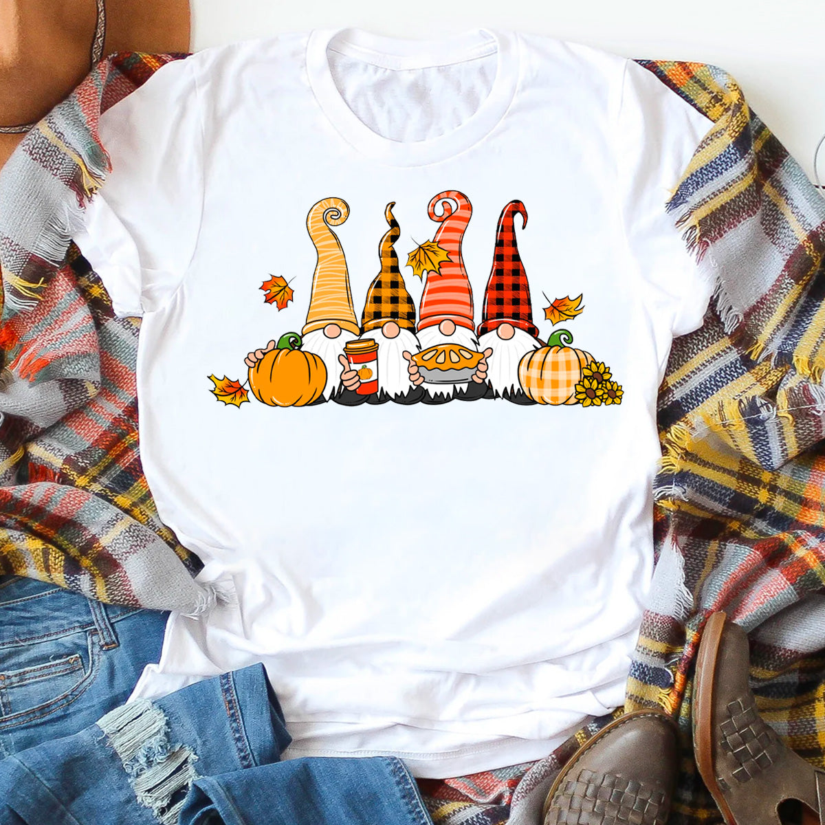 Fall Thanksgiving Gnome T-Shirt