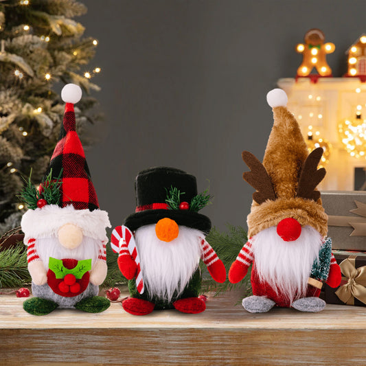 3 Pcs Christmas Theme Gnome