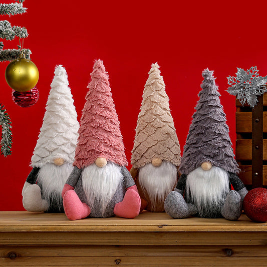 Spiral Hair Christmas Gnome