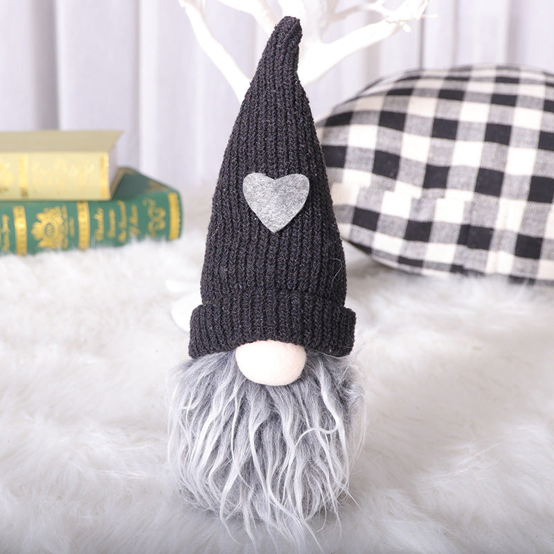 Black & White Checkered Family Gnome