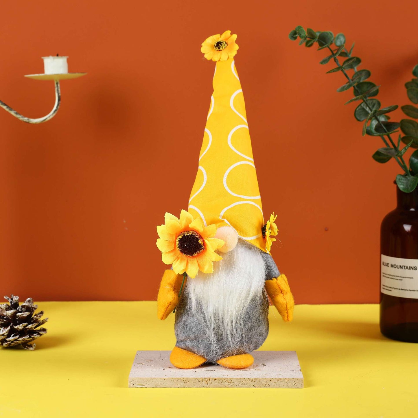 Rustic Sunflower Gnome