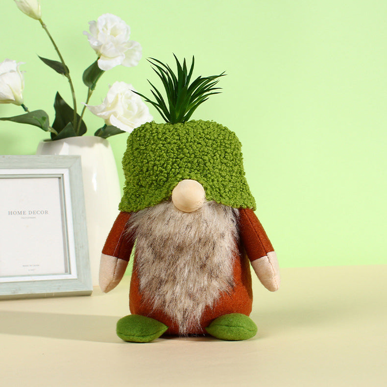 Green Succulent Gnome